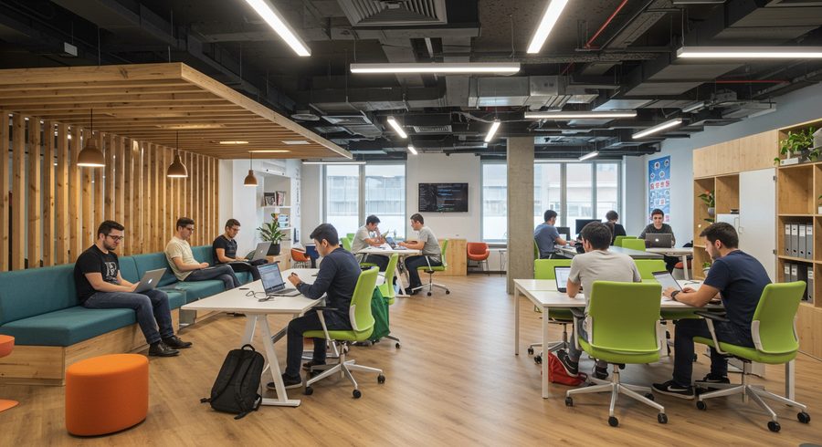 Team working together at ARAMHub